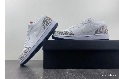 1 Jordan Low Cement Phat Grey 1025